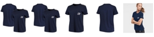 DKNY Women's Blue Oklahoma City Thunder Donna Sport Pocket Tri-Blend T-shirt